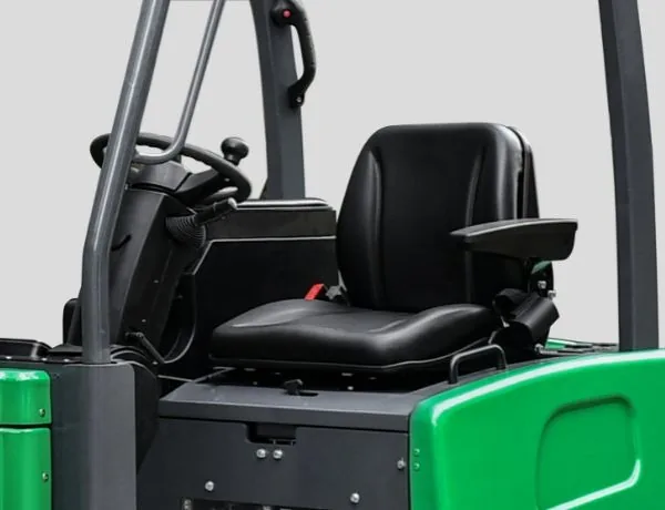 Fore-and-aft seat adjustment helps operators find a comfortable driving position and reduce fatigue.
