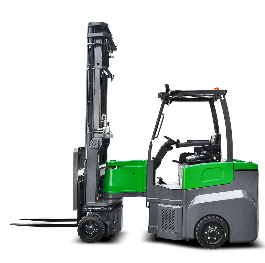 MJD25 Articulated Lithium Forklift / 4 Stage Quad Mast