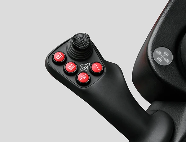 Ergonomically integrated controls keep key functions within easy reach for comfortable and efficient operation.